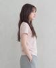 ADERNM Slub Stripe Crop T Pink