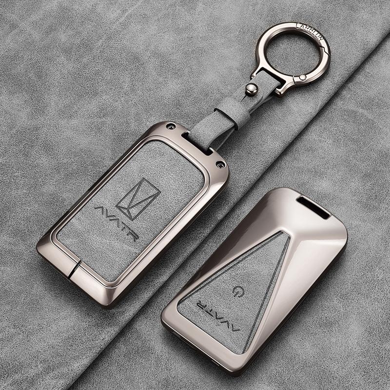 For AVATR 07 06 11 12 Zinc Alloy Key Cover Key TPU Anti-Scratch Key Case Protector Cover Premium Keychain Buckle Car Accessories