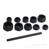 11Pcs Damaged Nut Bolt Remover Extractor Tool Set (#1-#10) Metric w/Box
