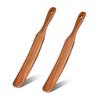 2 Piece Skinny Spurtle for Sourdough Starter, Mixing, Reaching Bottom of Jar, Dough Whisk, Wooden Spatula Kitchen Tool