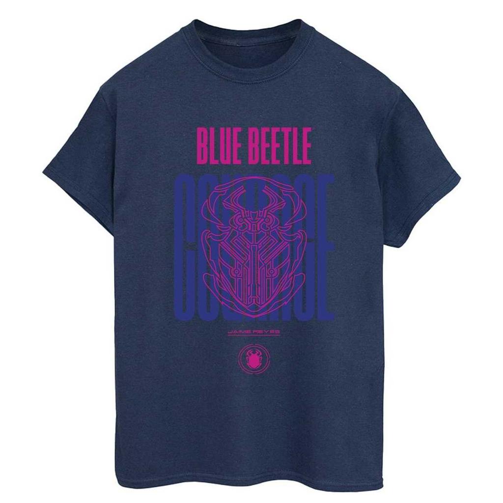 Blue Beetle Womens/Ladies Courage Cotton Boyfriend T-Shirt