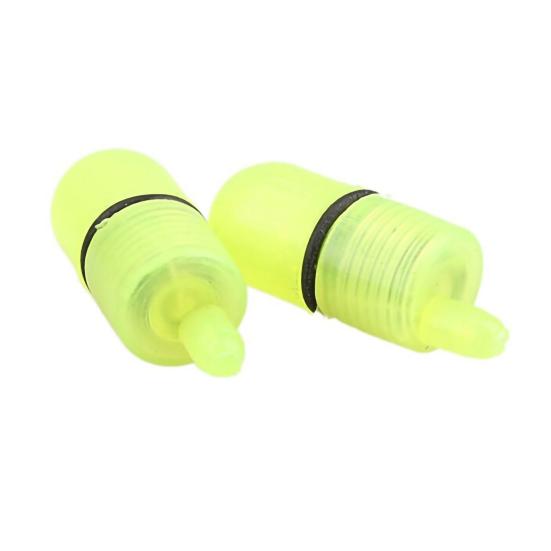 10 Stück Fischköder Alarm Leuchtend Wasserdicht Metall Angelrute Köder Alarm für Nachtangeln