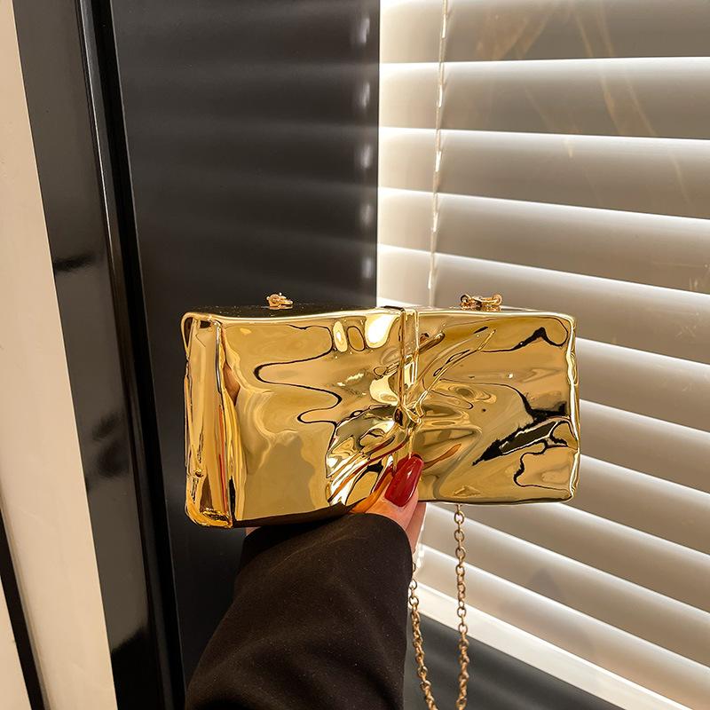 Personalized Acrylic Bag 2025 New European and American Fashion Niche Design Versatile Women's Chain Crossbody Box Bag