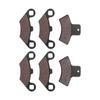6 st Fram Bak Bromsbelägg Tillbehör Ersättning för Polaris Sportsman 335 19992000