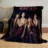 Rock Band Style Red Outfit for All Seasons Blanket Lunch Break Throw Gift