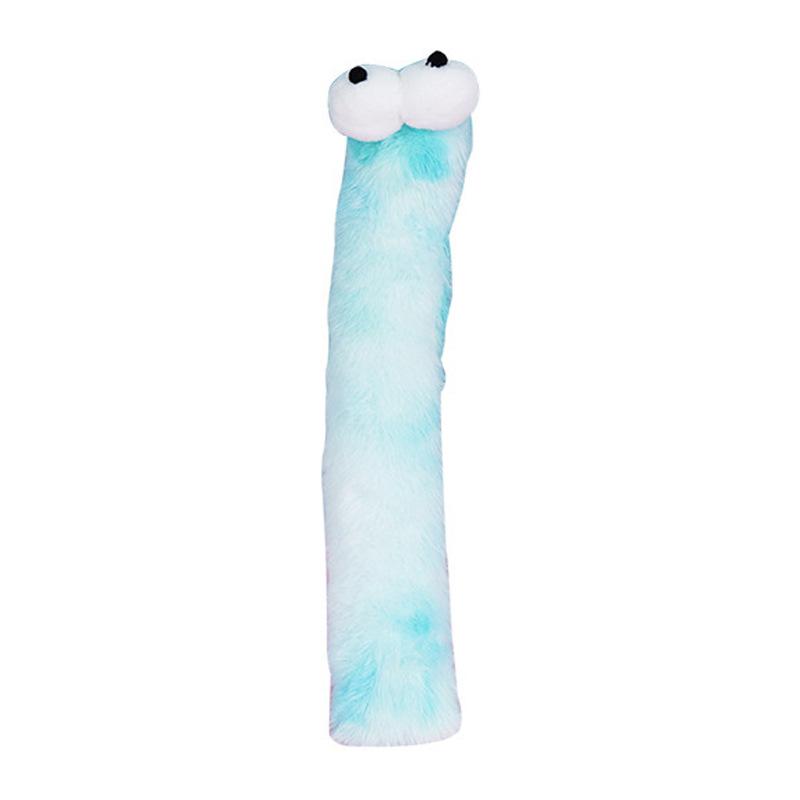 Cat Teaser Toy Plush Caterpillar Companionship Kitten Chew Toy Pet Teaser Stick Dental Cleaning Interactive Cat Toy Supplies