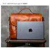 Whatna Antique-Style Tanned Natural Cowhide Leather One-Shoulder Bag for Men, Crossbody Bag, Clutch, Shoulder Bag, Tote Bag with 3 Compartments, Fits