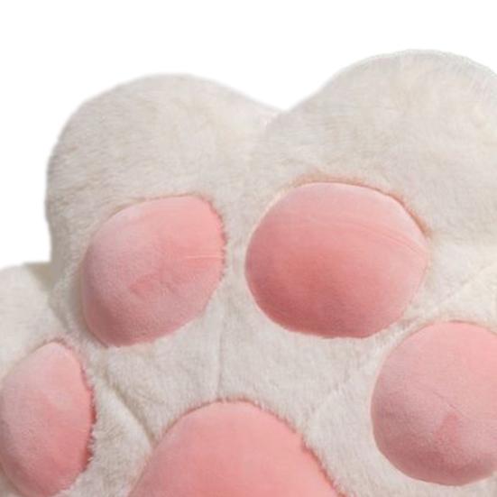 Poduszka Łapka Kota z Kieszeniami na Ręce Pluszowa Poduszka w Kształcie Łapy Miękka Poduszka Dekoracyjna do Domu Sypialni Salonu Sofa Kanapa