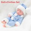 Reborn Baby Doll Toy 12in Soft Silicone Sleepwear For Kids And Collectors