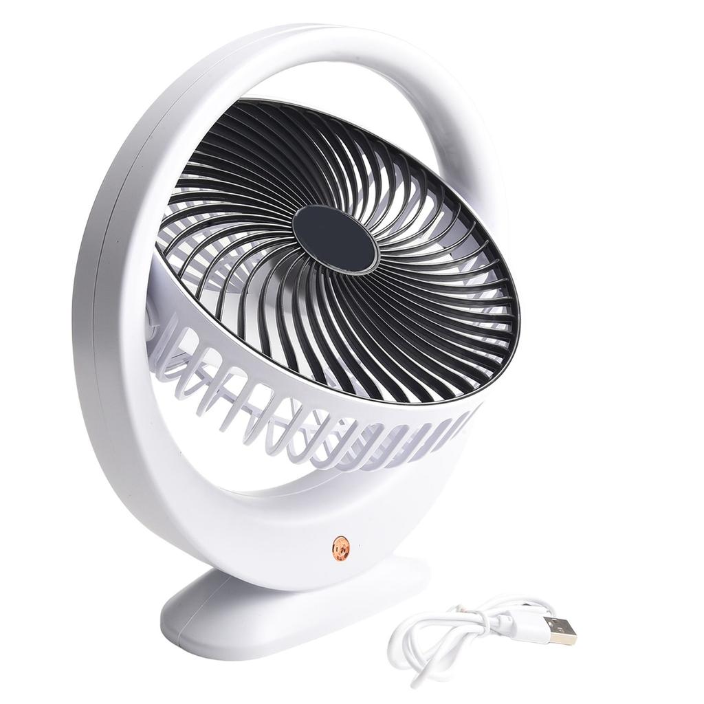 Compact Portable Fan for Desktop Use Special Large Wind Design Quiet Operation for Studying Working and Relaxing