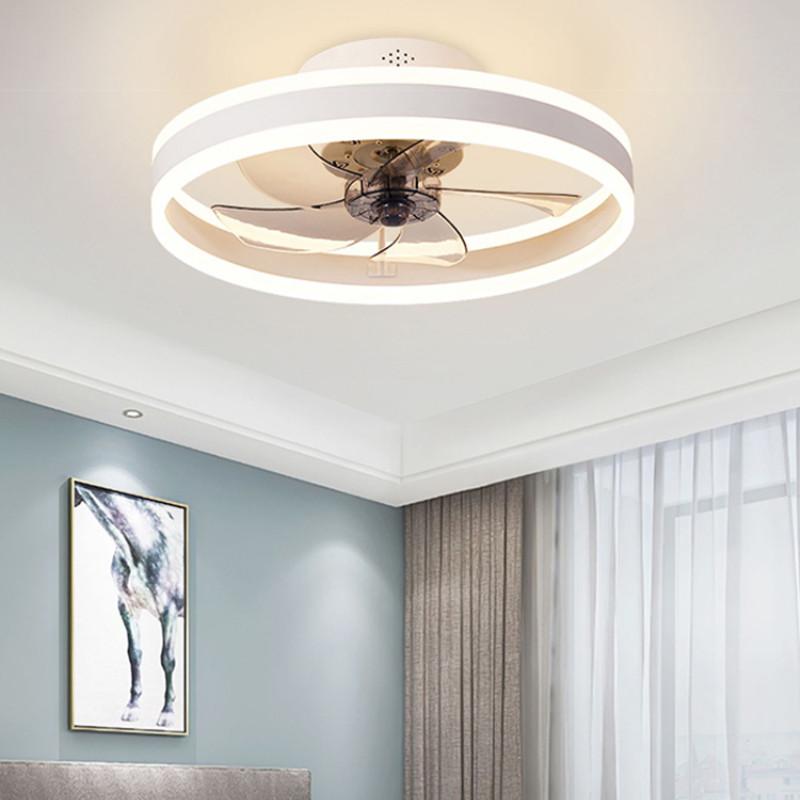 20 Zoll Haushalts-Elektro-Deckenventilator Schlafzimmer Einstellbare Helligkeit LED-Deckenventilatorleuchte Gleichstrommotor Deckenventilator mit Licht