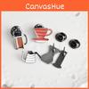 Stylish Gender Neutral Alloy Tea Pot And Coffee Mug Pins For Fashionable Accessories
