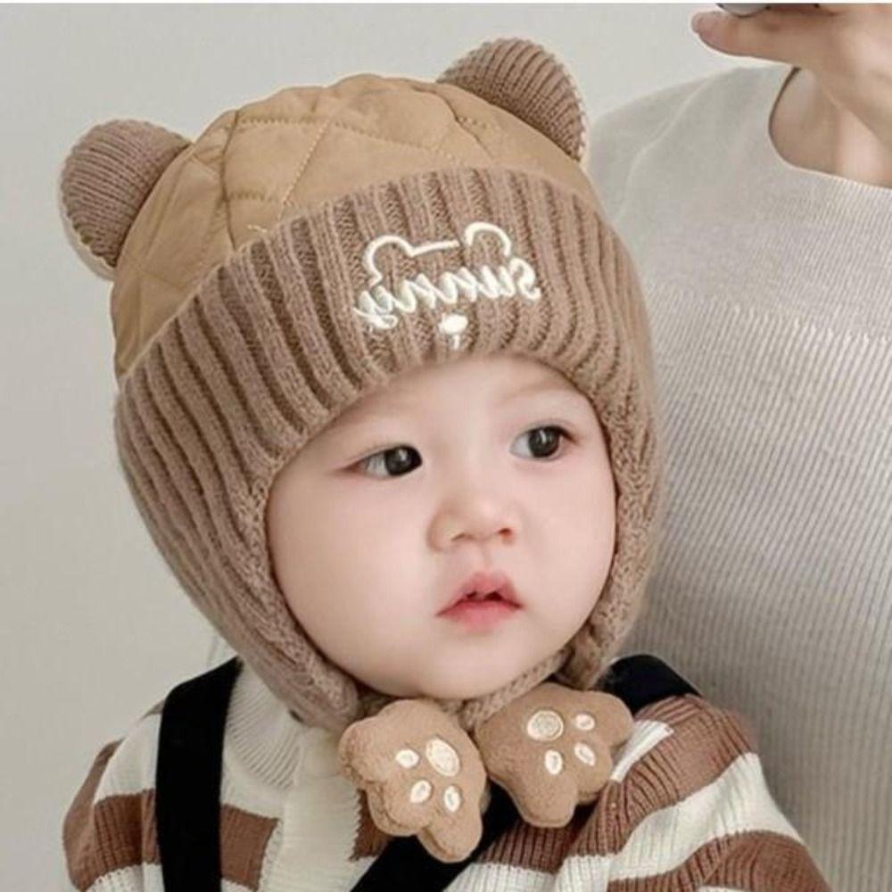Soft Baby Ear Protection Cap Warm Kids Beanie Caps Kawaii Toddler's Lei Feng Hat  Winter Season