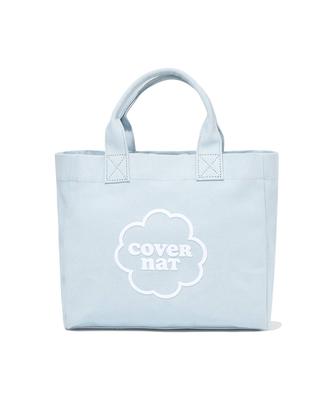 Covernat Woman Clover Heart Canvas Mini Tote Bag Blue
