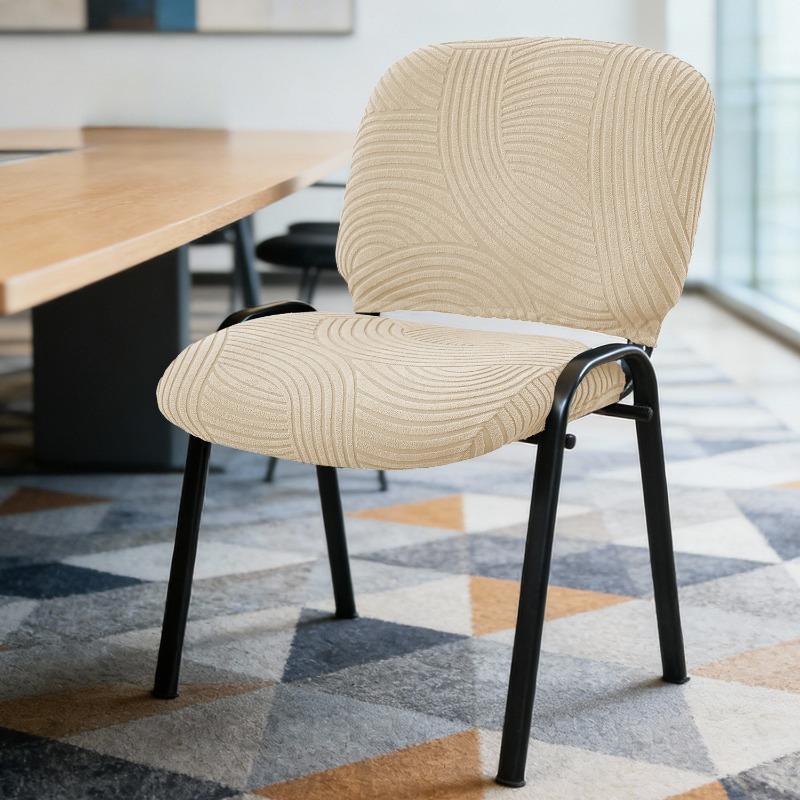 

1/2/4/6pcs Jacquard Conference Room Chair Covers Computer Backrests Chair Slipcovers Elastic Chair Dust Protect Cover Home Decor 1PC