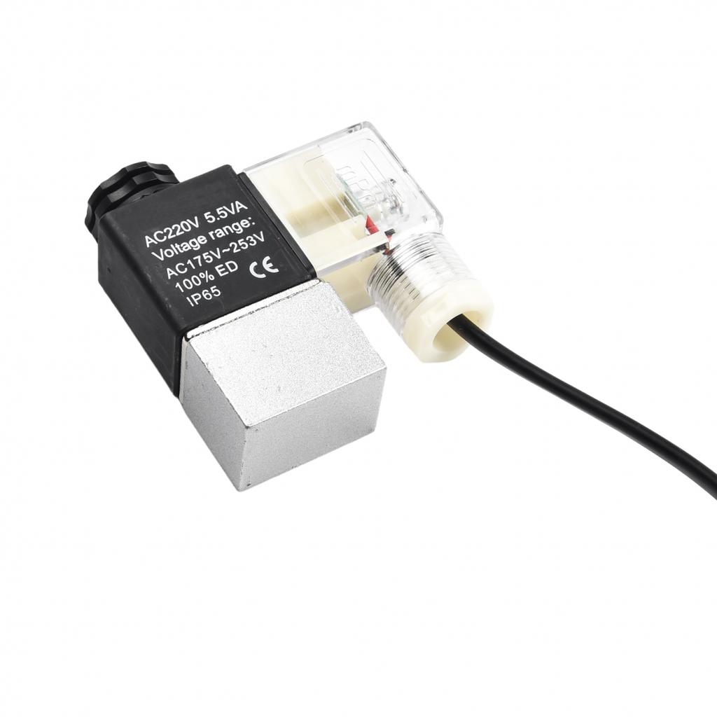 Air Compressor Accessories Solenoid Valve 2 Way Normally Closed Carbon Steel
