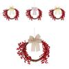 Berry Red Lush Bow Wreath Delightful Holiday Ornament For Seasonal Home Style Decor