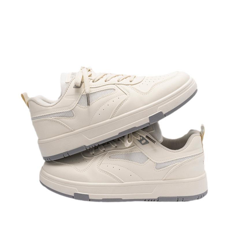 Global Platform White Shoes Men's Spring Trend Campus Style Versatile Casual Shoes Lightweight Heightening Board Shoes ZHQ5670