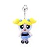 12cm Classic Powerpuff Girls Keychain Blossom Bubbles Buttercup Pp Cotton Filled Plush Keychain Cartoon Pendant Doll