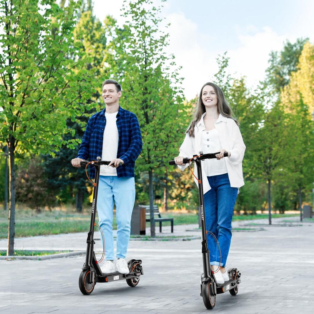 Elektrikli Scooter Yetişkin, 30-35km Menzil, 8.5" Ultra Hafif Katlanabilir E Scooter, 350W Motor, 3 Hız Modu, TODIMART T3 Yetişkinler ve Gençler İçin, Akıllı Uygulama