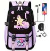 Knapsacks 3Pcs Set My Little Pony School Tote Meal Bag Pencil Pouch Female's Back To School Gift Mochila Teens Trip Bags