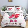 Kids Cartoon Bee Gnomes Duvet Cover King Size White Daisy Floral Bedding Set Honey Bee Comforter Cover For Boys Girls