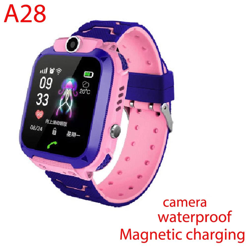 2025 New Kids Smart Watch SOS Call Camera Positioning Two Way Call Voice Chat Waterproof IP67 Children Smartwatch Clock Gift
