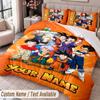 Custom Name Text 3Pcs Bedding Set Dragon Ball Duvet Cover And Two Pillowcases