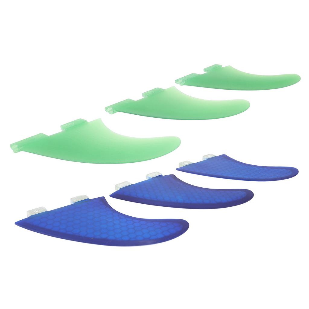 3PCS Surfboard Thruster Fins Fiberglass Fishtail Surfboard Fin Replacement for FCS1