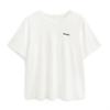 26 Summer Round Neck Unique Embroidery Loose Solid Color Versatile T-shirt with Mulberry Silk