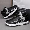 Men's Casual Shoes Trend Wear-resistant Korean Style Sneakers Students Popular Sport Shoe Street Color Blocking Lace Up Sneakers