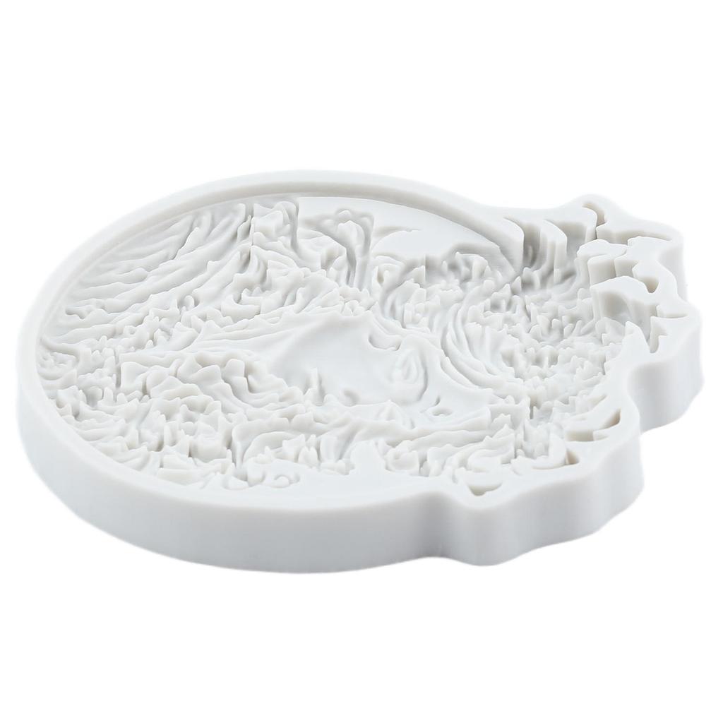 Cameo with Picture Frame Silicone Molds Lady Avatar Fondant Mold Cake Decorating Tools Cupcake Topper Candy Chocolate Gumpaste Mold