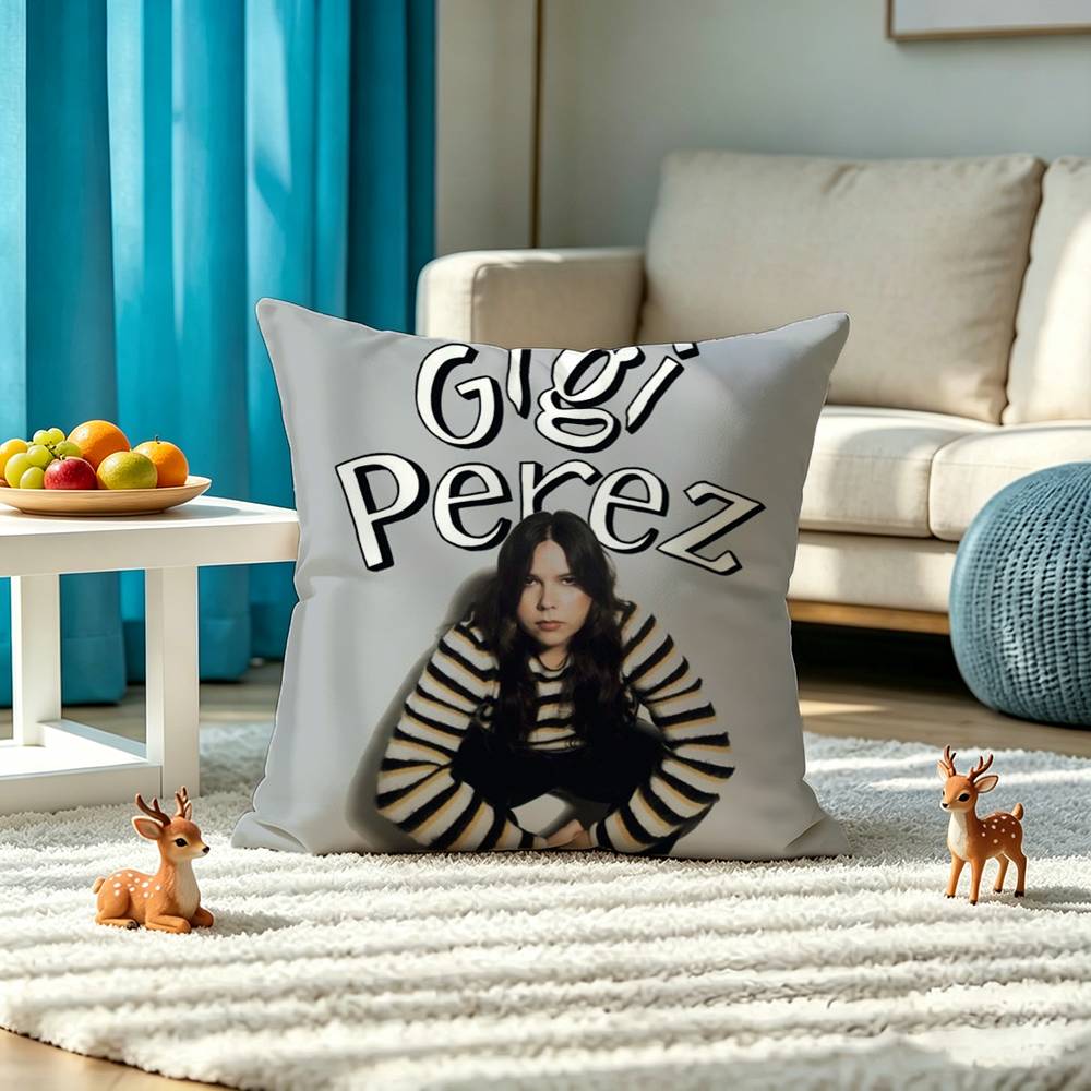 G-Gigi PerezS RAPPER Square Double-Sided printed Pillow Case Bedroom Bedside Pillow Sofa Cushion Cover