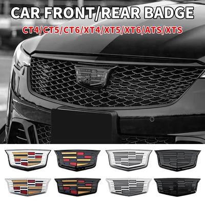 1 pièce 3D ABS Calandre Avant Centre Emblème Badge Autocollant Coffre Arrière Accessoires Pour CT4 CT5 CT6 XT4 XT5 XT6 XTS ATS