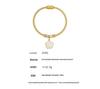 Niche Heart-Shaped Zircon Flower Stainless Steel Bracelet - European & American Style for Women