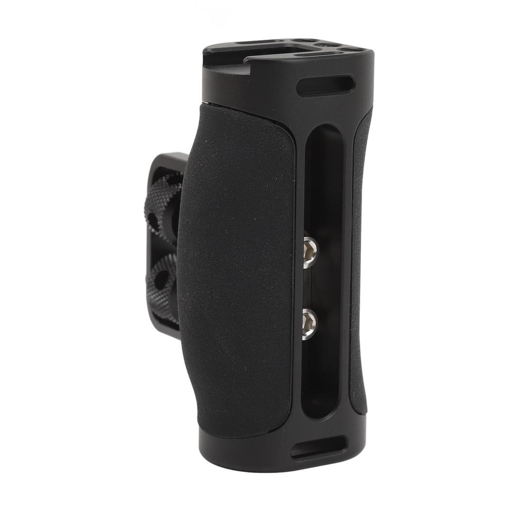 Curved Side Handle Grip for Camera Cage with Cold Shoe Mount 14in Screw Hole Built In Hex Key