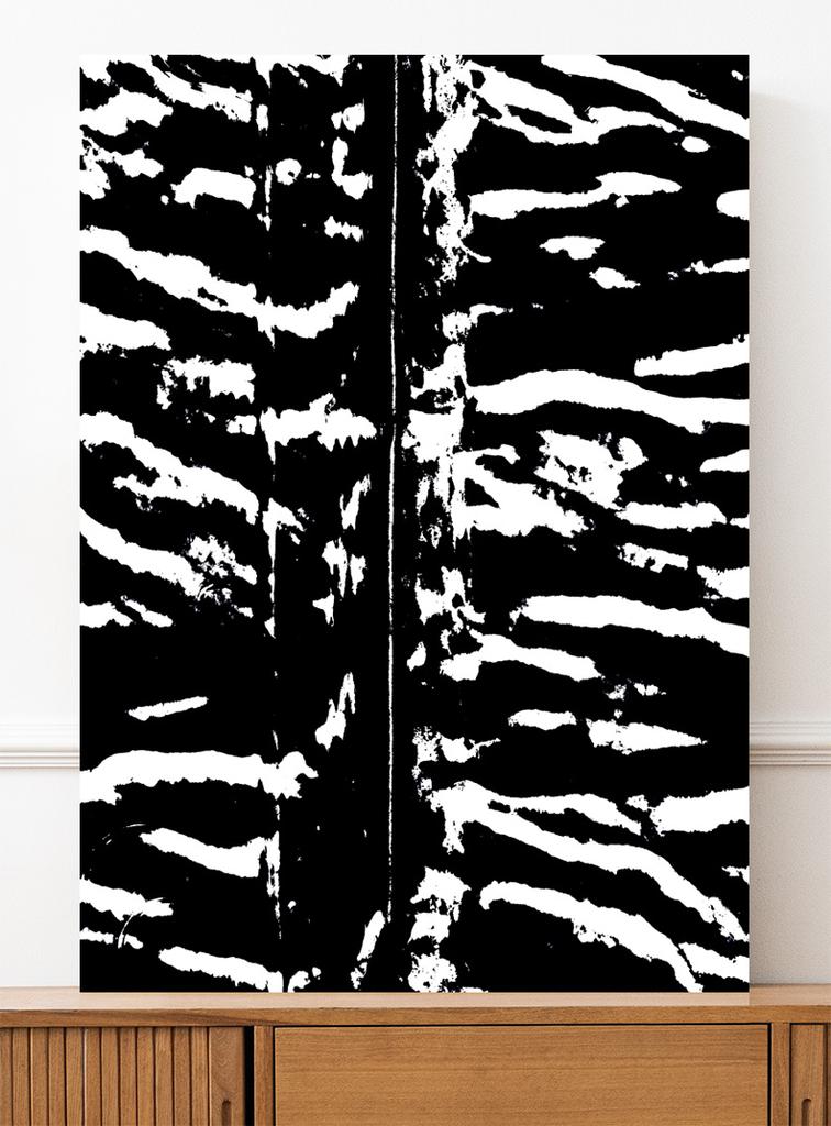 Schwarz-Weiß-Poster Zebra