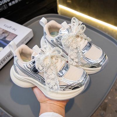 New Breathable Children's Dad Shoes Spring and Autumn New Girls Casual Versatile Soft Bottom Sports Shoes