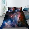 Universe Planet Series Polyester Quilt Cover Pillowcase Two or Three Piece Set Digital Printing