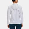 Under Armour Sun Protection Series Letter Print Zip-Up Hooded Jacket Women Jackets White 1377043-100