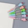 Gel Pen 4 In 1 Multi-functional Bubble Maker Roller Stamper Stationery Cartoon Fruit Pattern Plastic Writing Pen School Supplies
