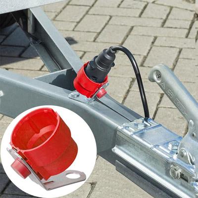 Trailer Plug Holder For 7‑13Pin Trailer Connector Trailer Parts Mounting On Trailer Drawbar Parking Cover Car Accessories Z1I5