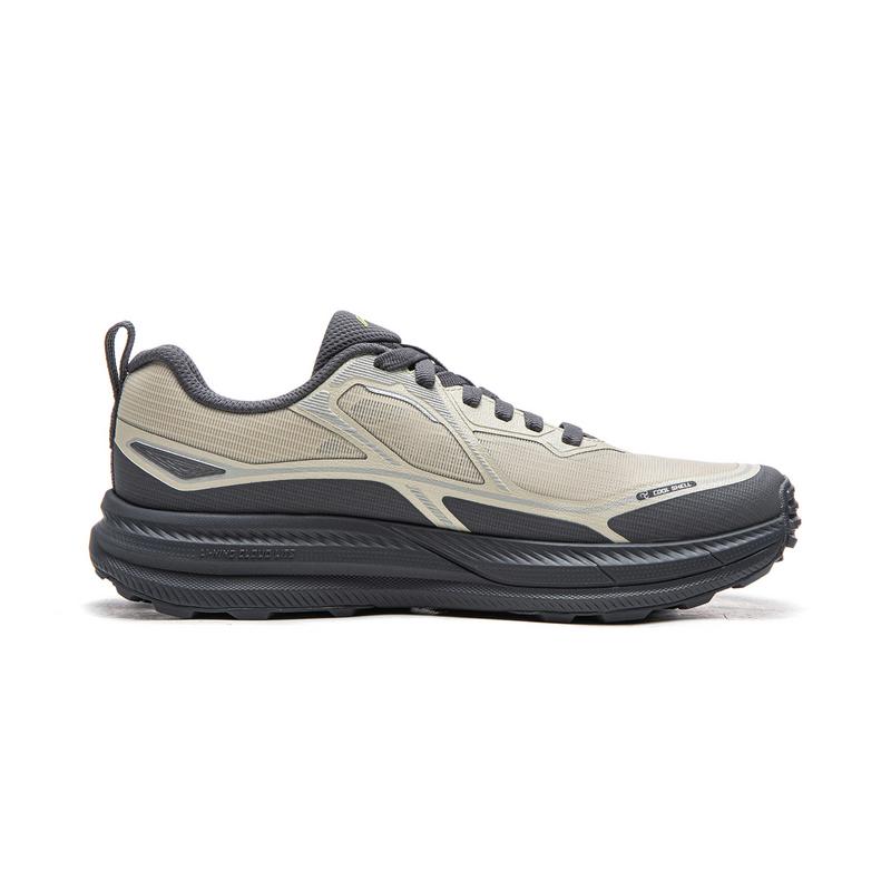Li Ning Outdoor CF Tracing, Inter Industry Low top Mountaineering Hiking Shoes Men's Oat Gray/Ebony Black AHTW011-6