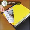 HABGP 8 Tab Dividers for 3 Ring Binder with Front Pocket, 8 Pcs Multicolor 3 Ring Binder Dividers with Tabs, Page Folder Plastic Tabbed File Dividers