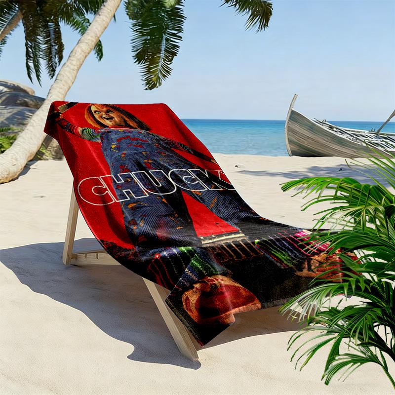 Chucky's Deadly Return beach towel Outdoor camping soft Outdoor pool towel seaside quick-drying swim towel beach Travel and vacation towels Comfort