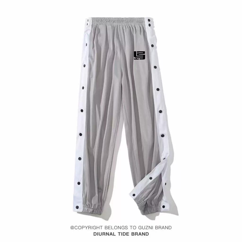 Owen Same Style Row Button Pants Appearance Warm-up Training Basketball Shorts Seconds off Full Open Buckle Breathable Quick-Drying Sports Casual