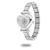 Y2K Vintage Zircon 9MM Width Italian Charm Heart Shape Watch High Quality Stainless Steel Bracelets Bangle for Birthday Gifts