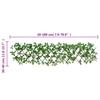 Climbing Grid with Artificial Ivy Expandable Green 180 x 30 cm