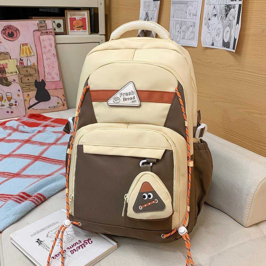 Schoolbag School Bag Female High School Student Large Capacity Backpack Junior High School Student Backpack Male Elementary School Student Lightweight