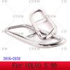 For Volvo XC60 S60 XC90 S90 V90 Stainless Steel Car Tail Muffler Exhaust Pipe Output Cover Decorative Cover Car Accessories